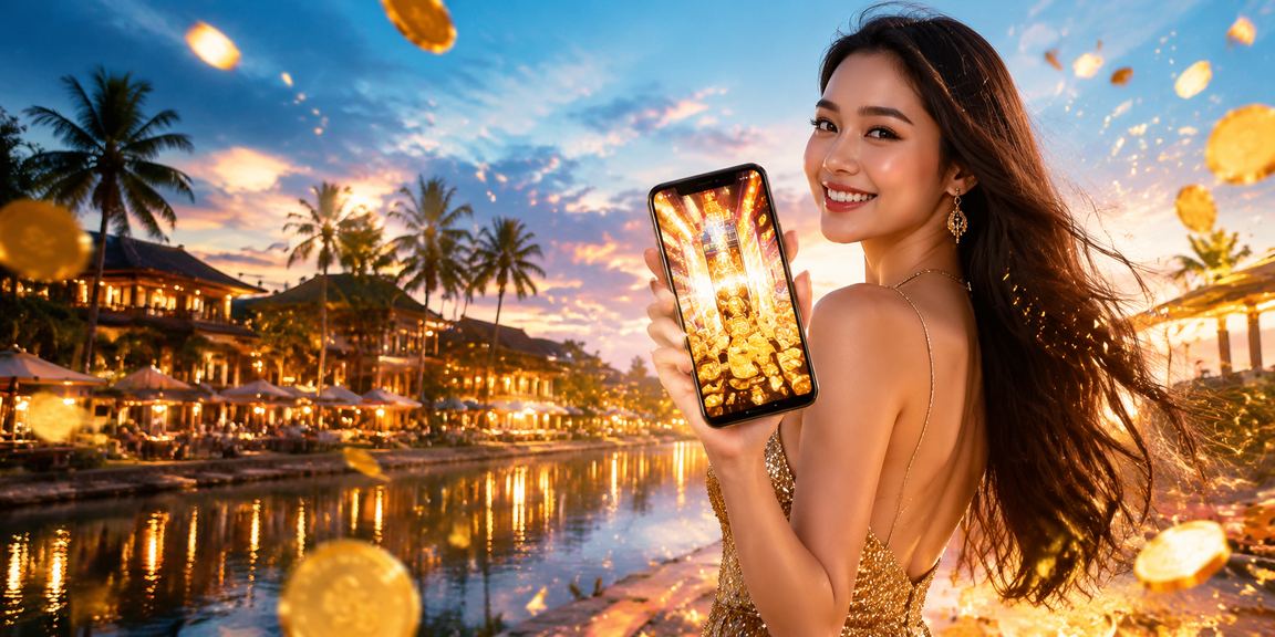 Người dùng thực hiện giao dịch casino qua điện thoại tại lễ hội Phú Quốc